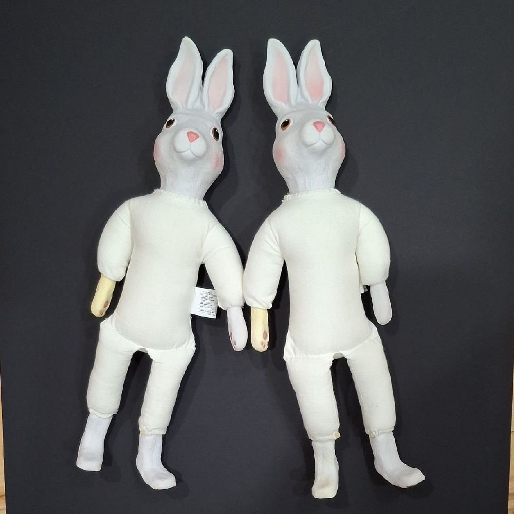 Reproduction Vintage White Rabbit Dolls
